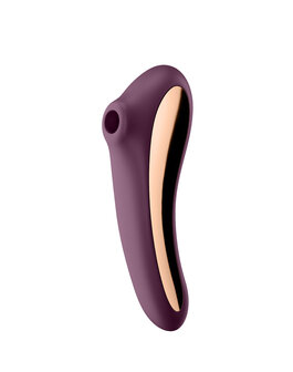 Satisfyer - Dual Kiss - Luchtdruk en G-Spot Vibrator - 2-in-1 - Paars