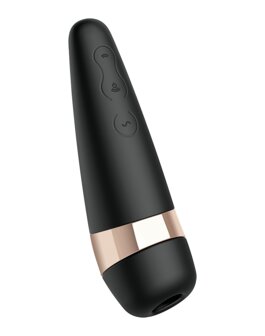 Satisfyer - Pro 3 Luchtdruk Vibrator met extra vibratie - zwart