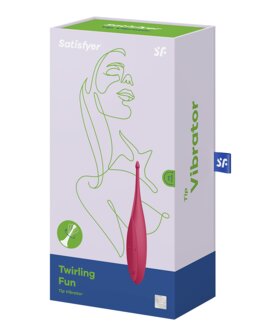 Satisfyer - Pinpoint Vibrator TWIRLING FUN - rood
