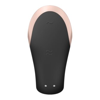 Satisfyer - Double Love Luxe Partner Vibrator - zwart