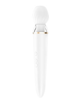 Satisfyer - Wand Vibrator Double Wand-er met App Control - wit