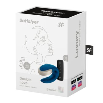Satisfyer - Double Love Luxe Partner Vibrator - blauw