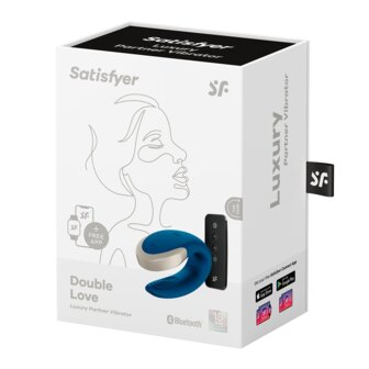 Satisfyer - Double Love - Luxe Partner Vibrator - Blauw