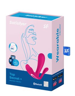 Satisfyer - Draagbare Vibrator met Anaal Stimulator TOP SECRET PLUS - roze