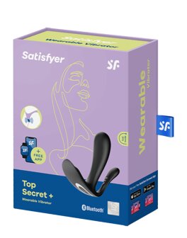 Satisfyer - Draagbare Vibrator met Anaal Stimulator TOP SECRET PLUS - zwart