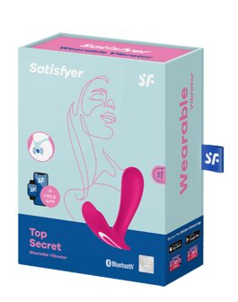 Satisfyer - Draagbare Vibrator met Anaal Stimulator TOP SECRET - roze