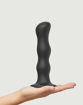 Strap-On-Me Anaal Dildo /Buttplug Geisha Balls met losse roterende balletjes - zwart - maat XL