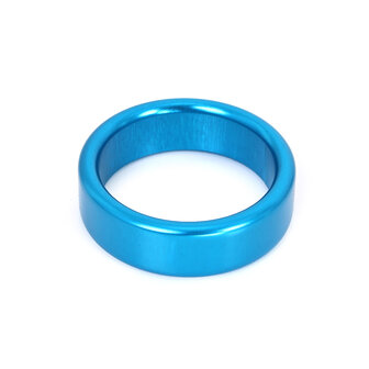 Aluminium Lichtgewicht Cockring - blauw - 45 mm