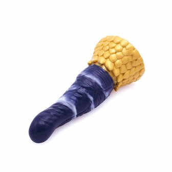 Kiotos Monstar - Dildo Beast 38 - 21.5 x 5.7 cm - Blauw/Goud/Wit