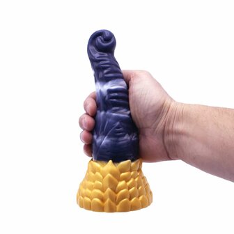 Kiotos Monstar - Dildo Beast 38 - 21.5 x 5.7 cm - Blauw/Goud/Wit