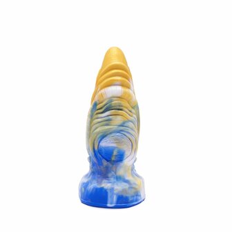 Kiotos Monstar - Dildo Beast 36 - 20 x 7 cm - Goud/Blauw