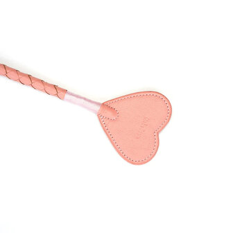 Pink Dream Riding Crop - Paardrijzweepje Leer - roze