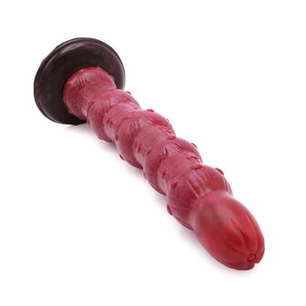 Kiotos Monstar Anaal Dildo Beast No. 45 - 37.5 x 5.7 cm - roze/rood/zwart