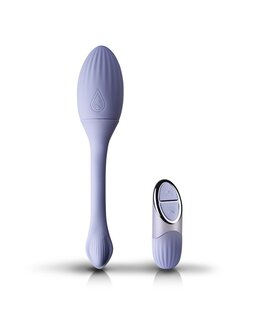 NIYA 1 - Vibrerende Kegel Massager met Afstandsbediening - Lichtblauw