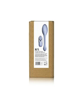 NIYA 1 - Vibrerende Kegel Massager met Afstandsbediening - Lichtblauw