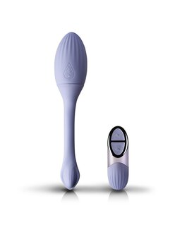 NIYA 1 - Vibrerende Kegel Massager met Afstandsbediening - Lichtblauw