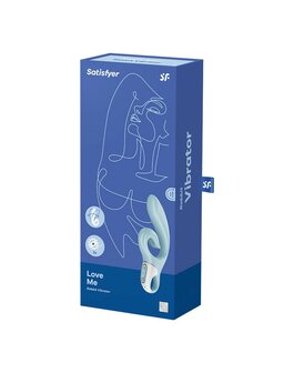 Satisfyer - Love Me - Rabbit Vibrator - Lichtblauw