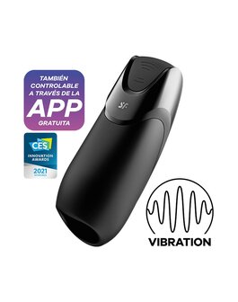 Satisfyer - Men Vibration+ (met App Control) - Masturbator - Zwart