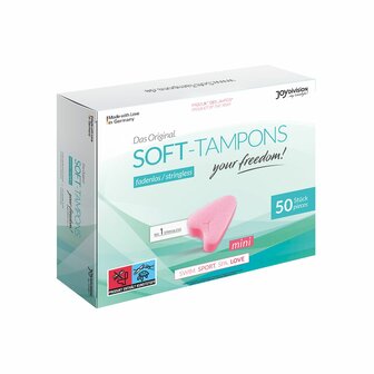 Soft Tampons Mini - Tamponsponsjes - 50 stuks