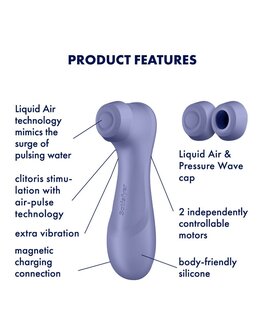 Satisfyer - Pro 2 Generation 3 Luchtdruk Vibrator - Lila