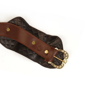 Liebe Seele - The Equestrian Leather Posture Collar And Leash - Leren Halsband Met Ketting