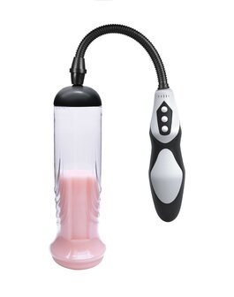 Rimba P Pump PP06 Penispomp met Afstandsbediening &amp; Vagina Sleeve - Zwart