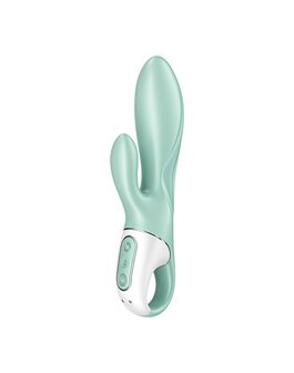 Satisfyer - Air Pump Bunny 5+ - Opblaasbare Rabbit Vibrator (met App Control) - Mint