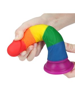 Lovetoy - Rainbow Pride Dildo 18.5 cm