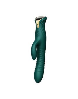 Zalo - Mose - Stotende Tarzan Vibrator - Thrusting Rabbit Vibrator - Smaragd Groen