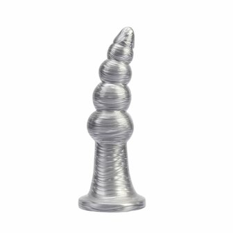 Chisa Novelties - Silver Buttplug - Colt Bisley - Zilver - Maat L