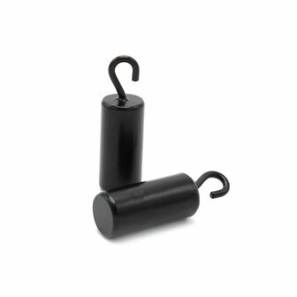 Kiotos Steel - Tepelklemmen - Nipple Pinch Clamps met 2 x 100 g Haakgewichten- RVS - Zwart