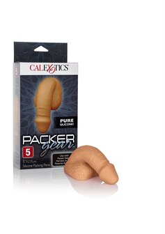 Calexotics - Siliconen Packing Penis - Slappe Penis - FtM Drag - 12,75 cm - caramel/medium huidskleur