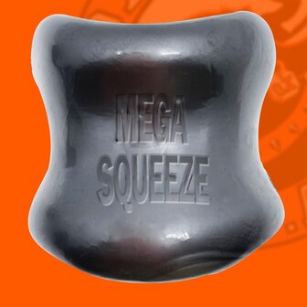Oxballs - Mega Squeeze - Rekbare Ballstretcher van TPR - Steel/Zilver