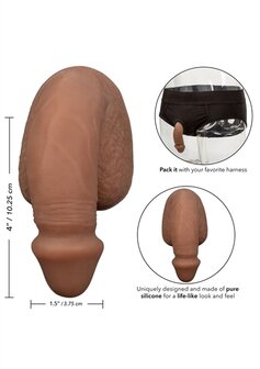 Calexotics - Siliconen Packing Penis - Slappe Penis - FtM Drag - 10,25 cm - medium huidskleur
