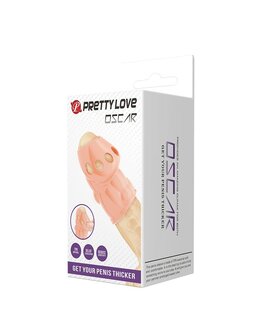 Pretty Love Oscar - Penis Sleeve - Cock Sleeve Voor Langdurige en Sterkere Erecties - Lichte Huidskleur