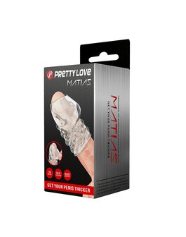 Pretty Love Matias - Penis Sleeve - Cock Sleeve Voor Langdurige en Sterkere Erecties - Transparant