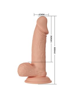 Pretty Love - Zebulon - Realistische Vibrerende Dildo - Lichte Huidskleur - Geeft Levensechte Ervaring