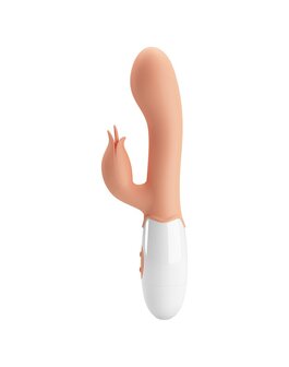 Pretty Love - Bloody Mary - Vibrator - Rabbit Vibrator met Clitoris Stimulatie - Lichte Huidskleur - Geeft Intens en Krachtig Plezier