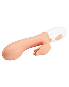 Pretty Love Bloody Mary - Vibrator - Rabbit Vibrator met Clitoris Stimulatie - Lichte Huidskleur - Geeft Intens en Krachtig Plezier
