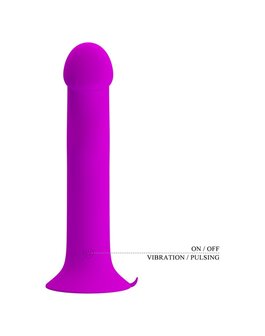 Pretty Love - Murray - Vibrerende Dildo - 19 cm - Dieproze - USB Oplaadbaar - Siliconen