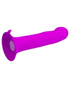 Pretty Love - Murray - Vibrerende Dildo - 19 cm - Dieproze - USB Oplaadbaar - Siliconen