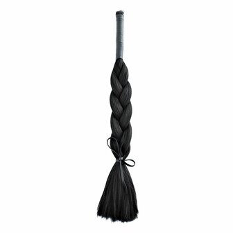 Kiotos - Verleidelijke Haarzweep van 100% Polyester - Lengte 65 cm - Zwart