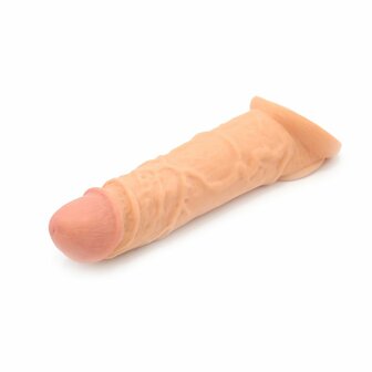 Kiotos - Penis Sleeve van 20 cm - Realistische sensatie - TPE - Lichte Huidskleur