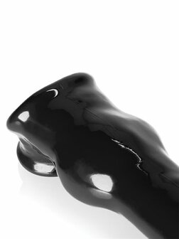 Oxballs - Fido - Penis Sleeve met Animal Knot - Rekbaar TPR - Zwart - Puppy Play