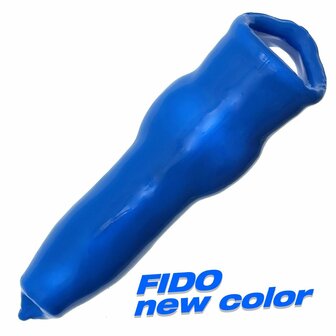 Oxballs - Fido - Penis Sleeve met Animal Knot - Rekbaar TPR - Blauw - Puppy Play