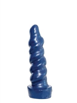 Crackstuffers - Twisted - Geribbelde Dildo - PVC - maat M -  23,5 cm