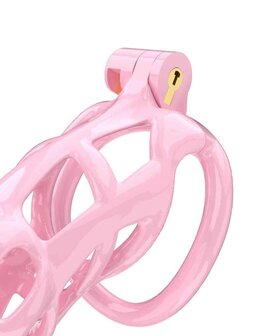 Rimba - P-Cage PC01 - Kunststof Kuisheidskooi - Peniskooi - Chastity - Roze - Medium