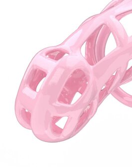 Rimba Toys - P-Cage PC01 - Kunststof Kuisheidskooi - Peniskooi - Chastity - Roze - Medium