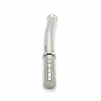 Kiotos Steel - Mega Steel Dildo Curve - RVS - 31,5 cm lengte - Weegt 1 kg