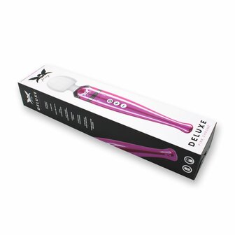 Pixey DeLuxe - Pink Chrome Edition - Oplaadbare Wand Vibrator - de krachtigste die er is